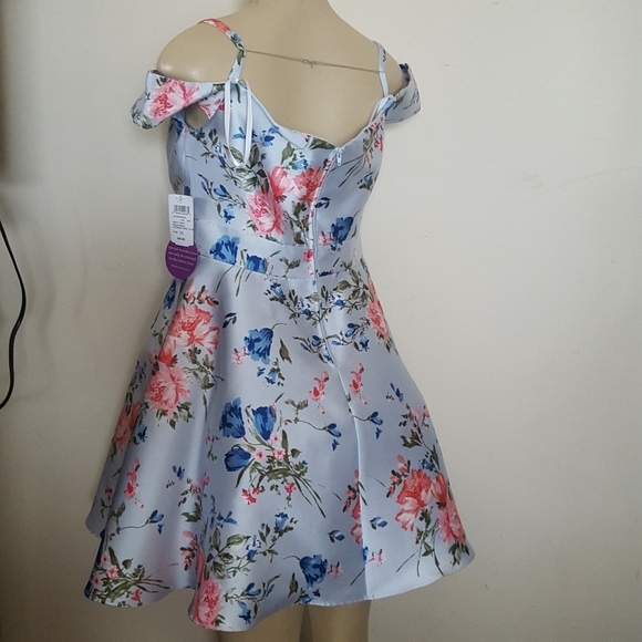 Windsor Womens Dress New  blue floral size 11 - Picture 4 of 6